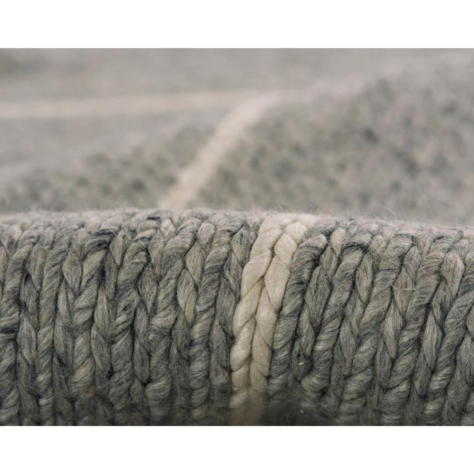 Strand Grey / Ivory Rug 0-rugs-wool Momeni