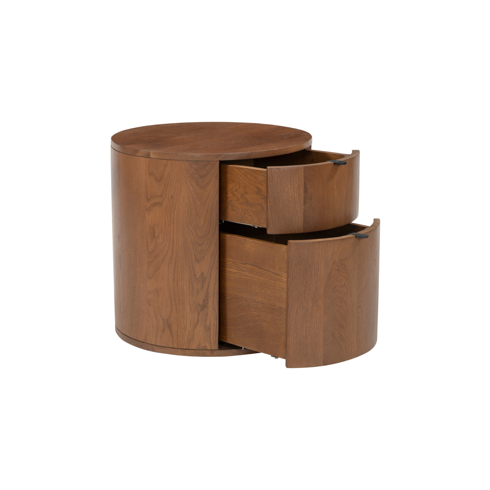 Niko Two Drawer Nightstand - Dark Oak 14 - FURNITURE - nightstand Moe's Furniture