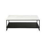 Stone Coffee Table 4 - a - FURNITURE - coffee table - rectangle Ethnicraft White Carrara