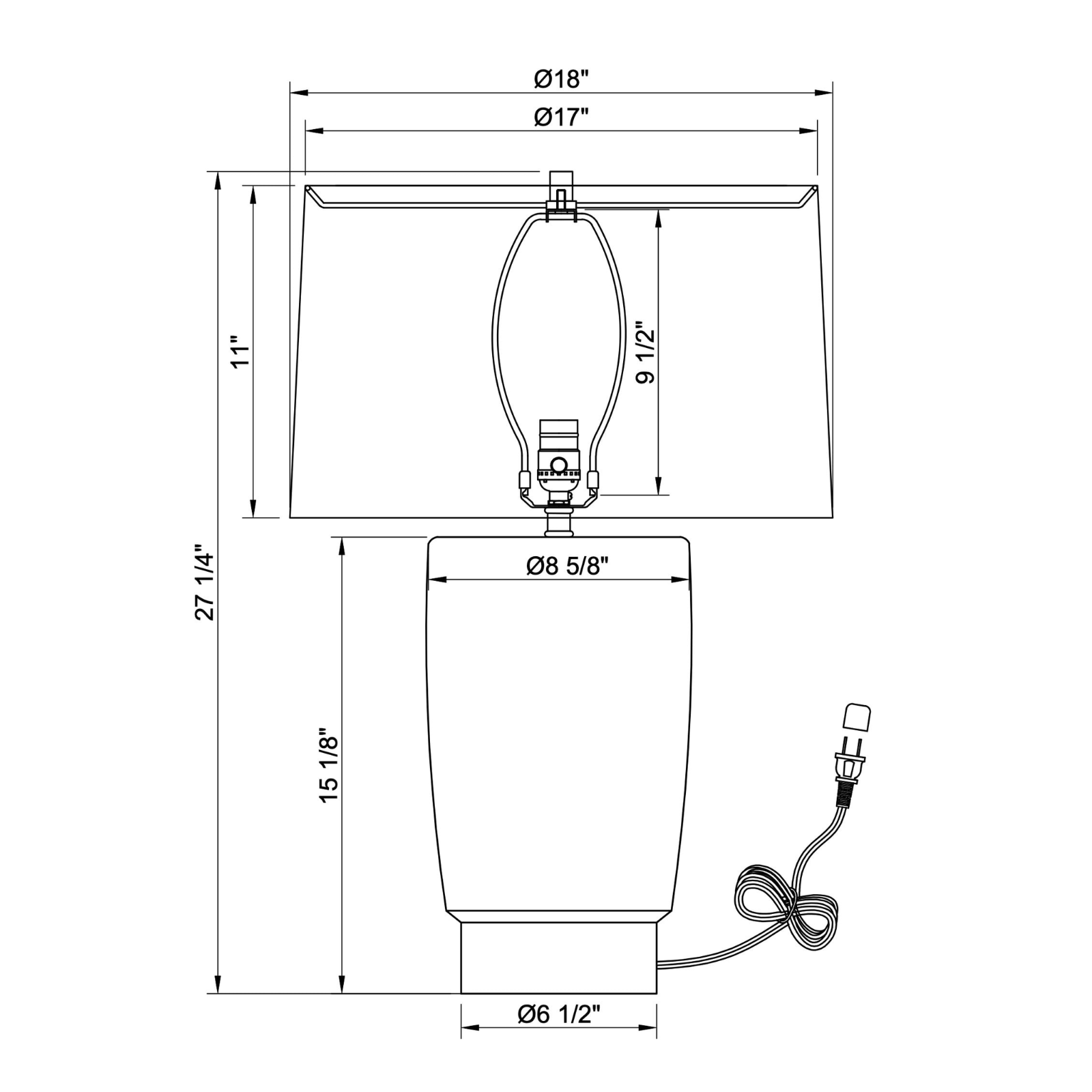 FLOOR MODEL - Dory Table Lamp LIGHTING - floor model Flow Decor