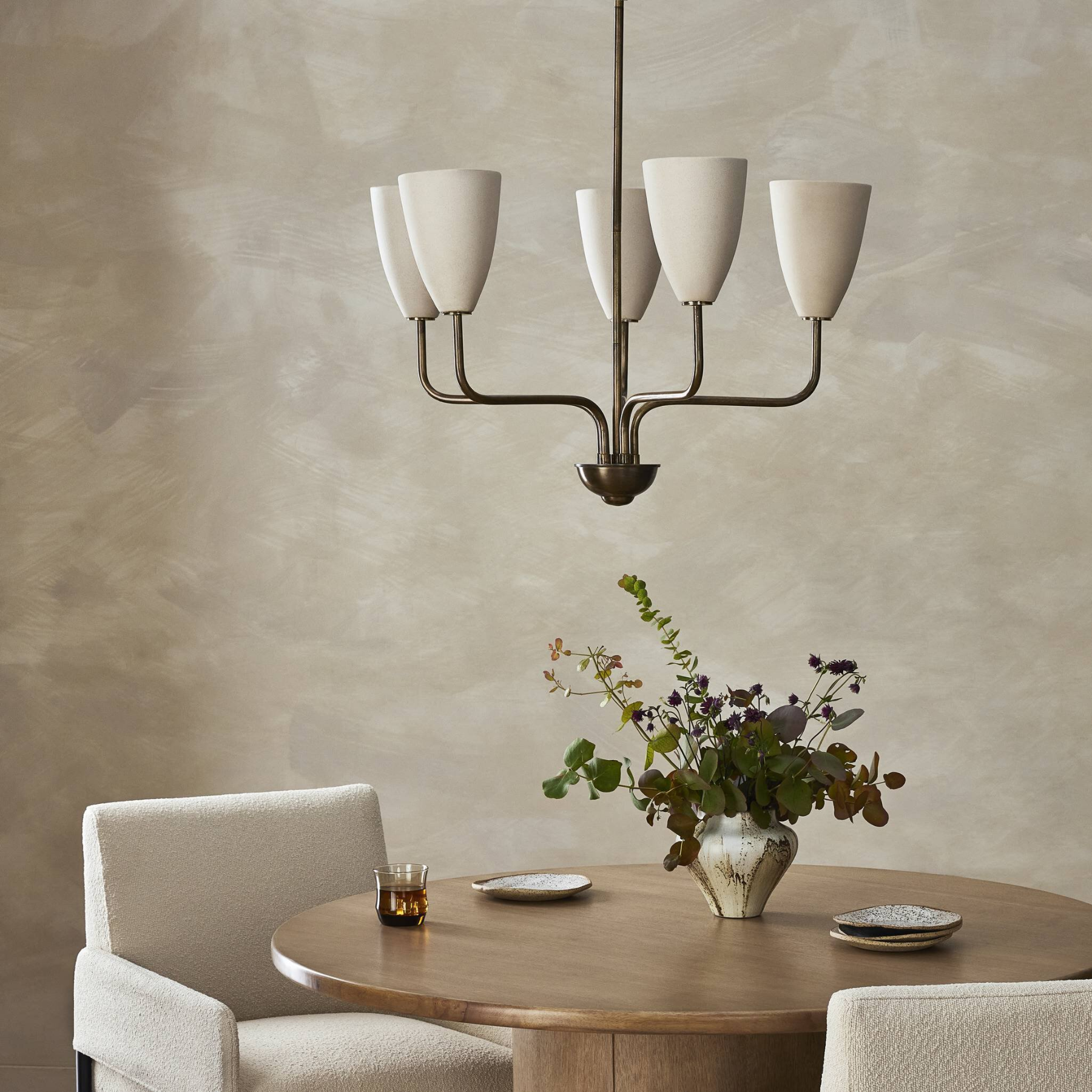 Elkie Chandelier Chandeliers Four Hands