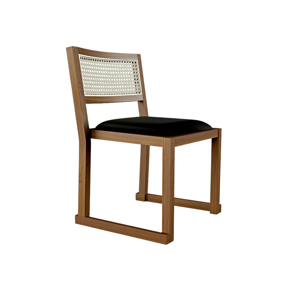 Gus* Modern Eglinton Dining Chair - Set of 2 10 - a - FURNITURE - dining chair Gus Walnut Vinyl Noir