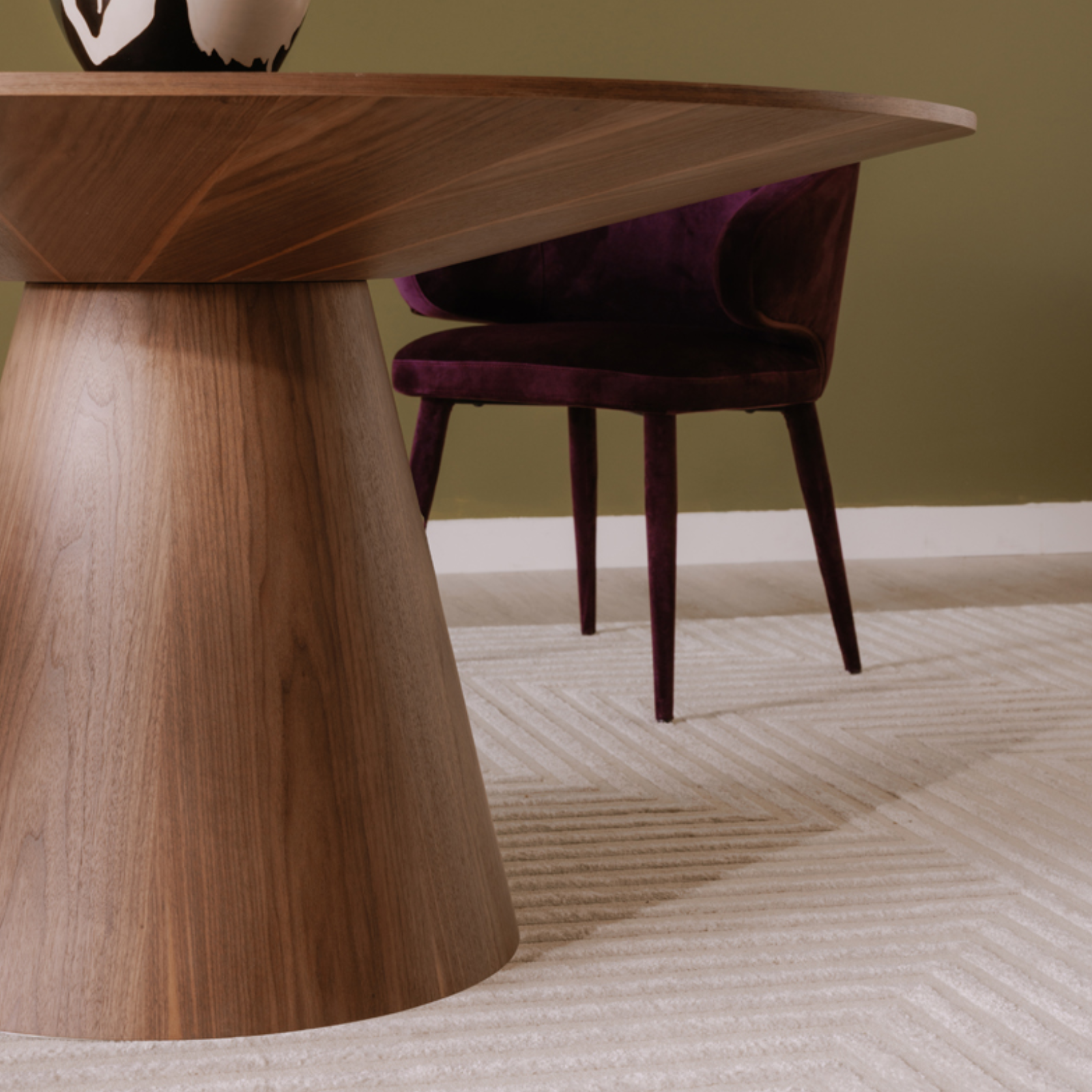 Ortega Dining Table 9 - a - FURNITURE - Dining Table - round Moe's Furniture