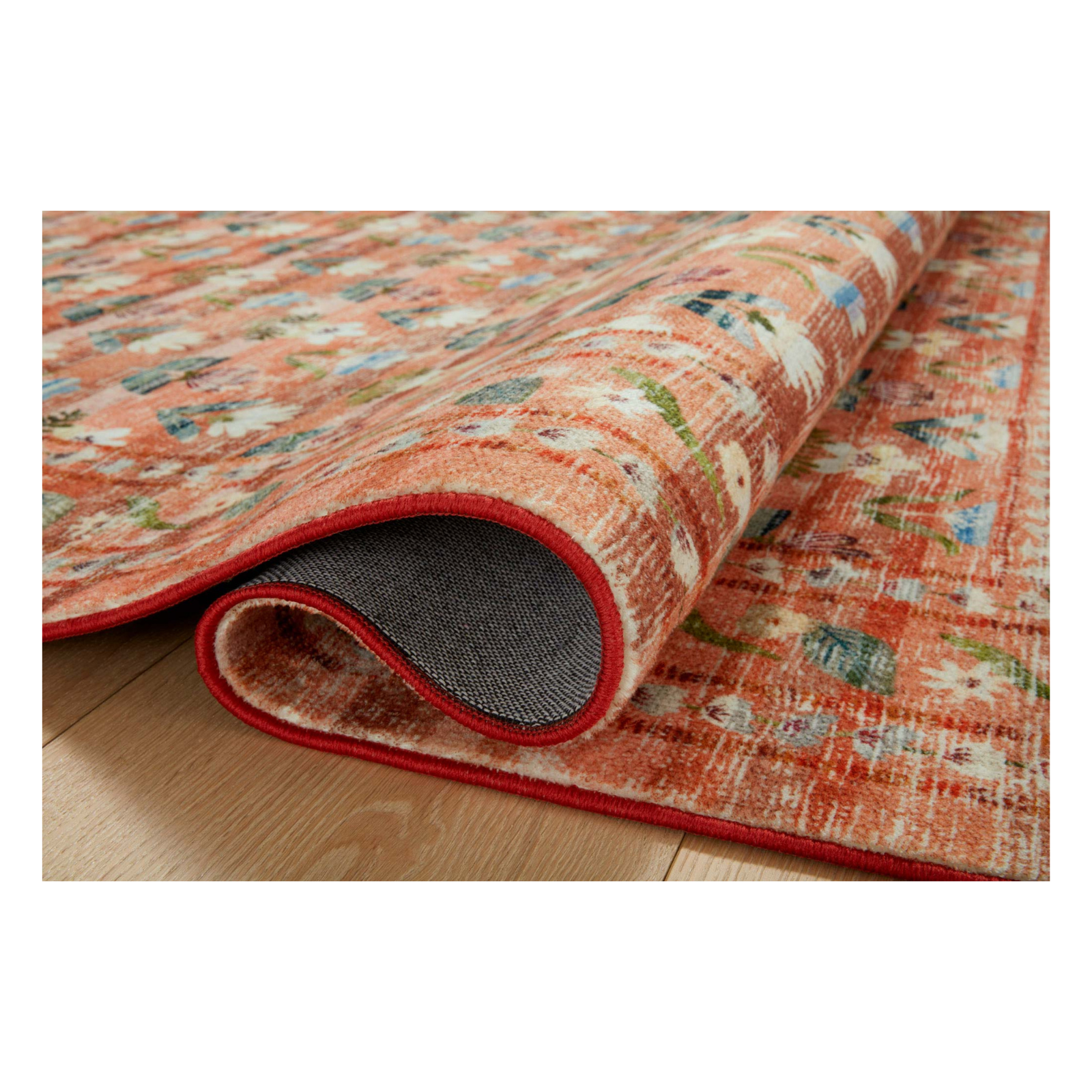 Rifle Paper Co. x Loloi Courtyard Hadley Terracotta Rug 3-patterned rugs Loloi