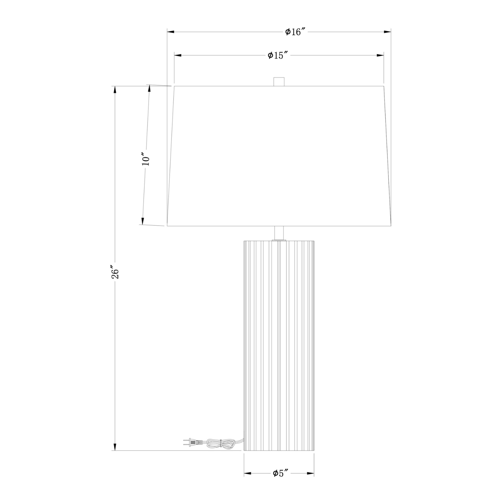Doreen Table Lamp LIGHTING - table lamp Flow Decor