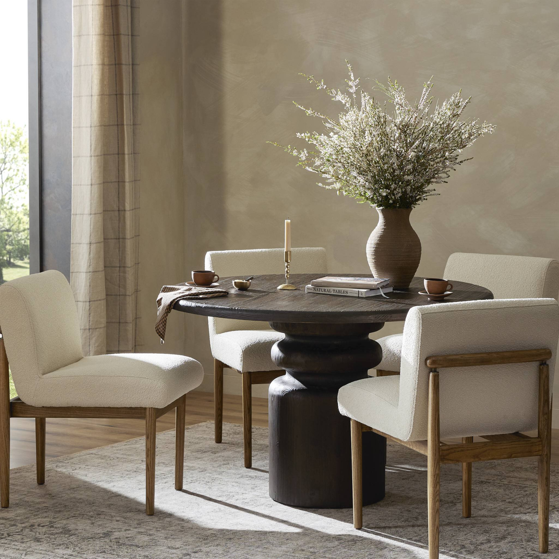 Kerrigan Round Dining Table 9 - a - FURNITURE - dining tables Four Hands