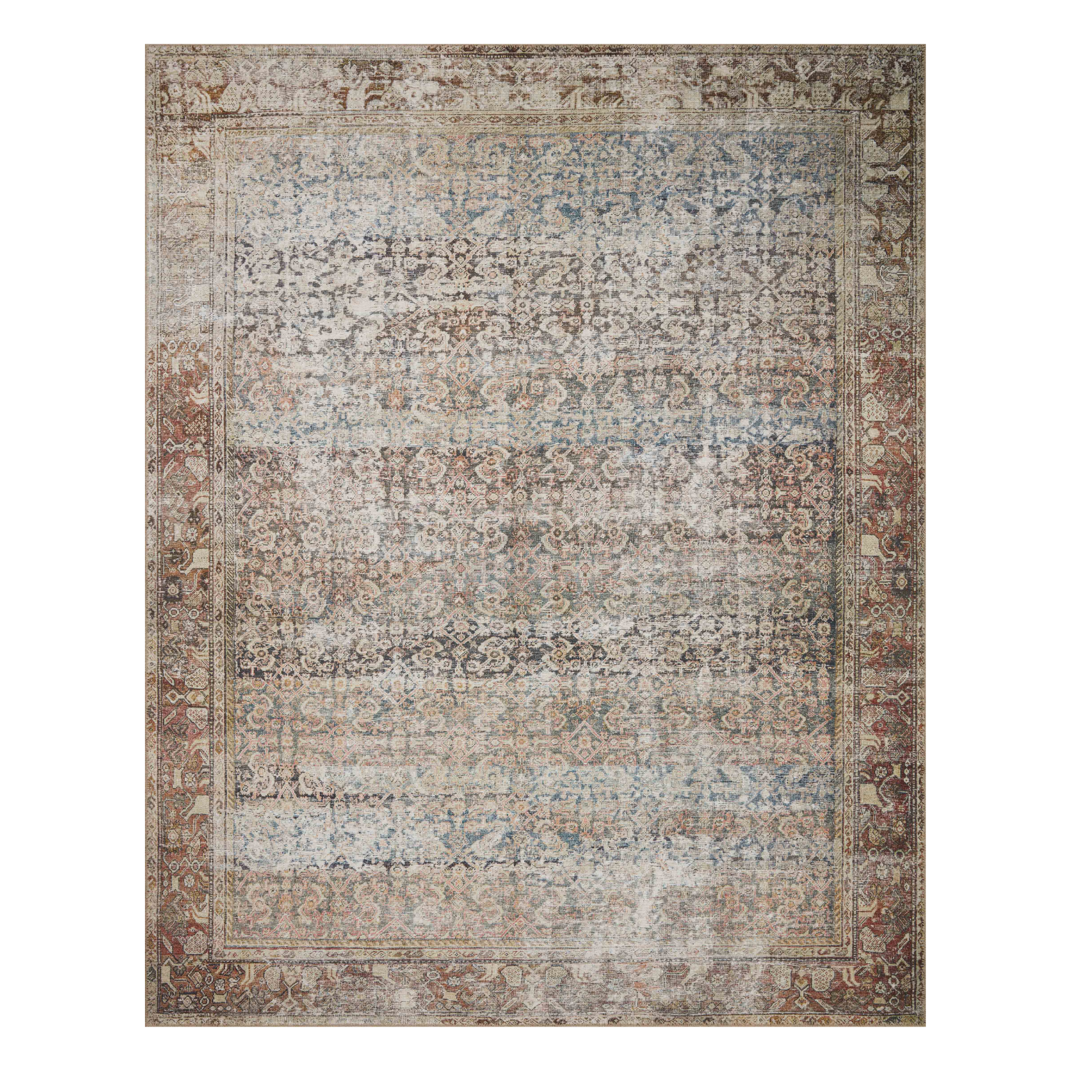 Amber Lewis x Loloi Georgie Multi / Spice Rug 00-patterned rugs Loloi
