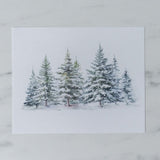 Evergreen Forest Vintage Art Print ARTWORK - print Pink Lemon Decor (Faire)