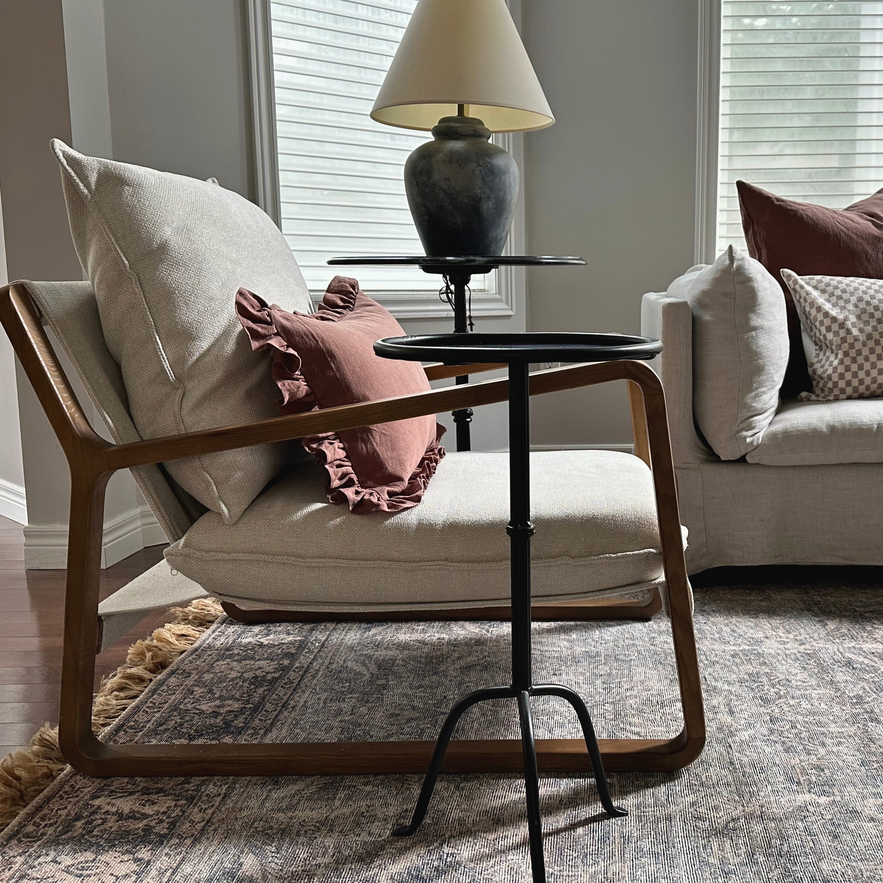 Cocoa Ruffle Pillow Cover 2 - PILLOWS - linen - warm Rug & Weave Pillows