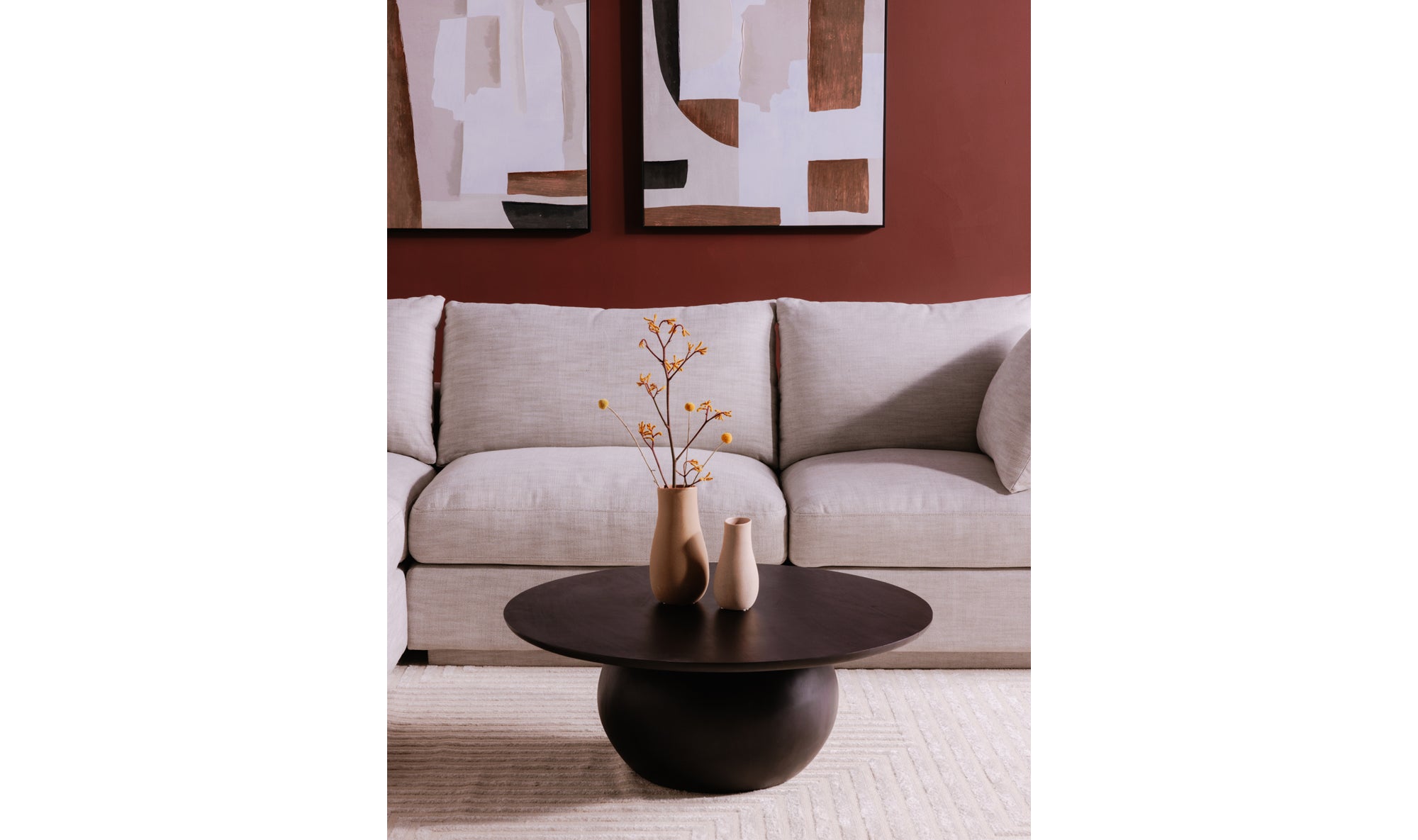 Pacific Coffee Table - Black 4 - b - FURNITURE - coffee table - round Moe's Furniture