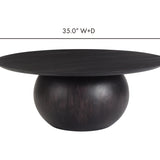 Pacific Coffee Table - Black 4 - b - FURNITURE - coffee table - round Moe's Furniture