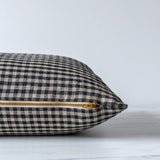Aspen Gingham Pillow Cover 1 - PILLOWS - linen - neutral Rug & Weave Pillows