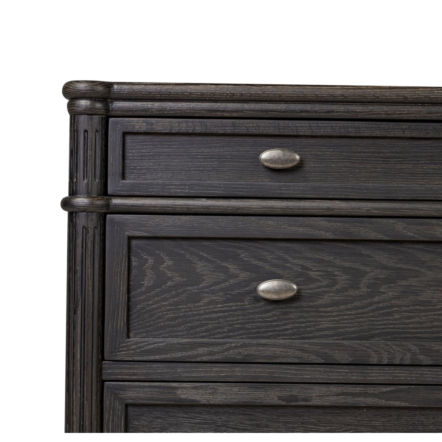 Toulouse Dresser - Distressed Black 16 - FURNITURE - dresser Four Hands