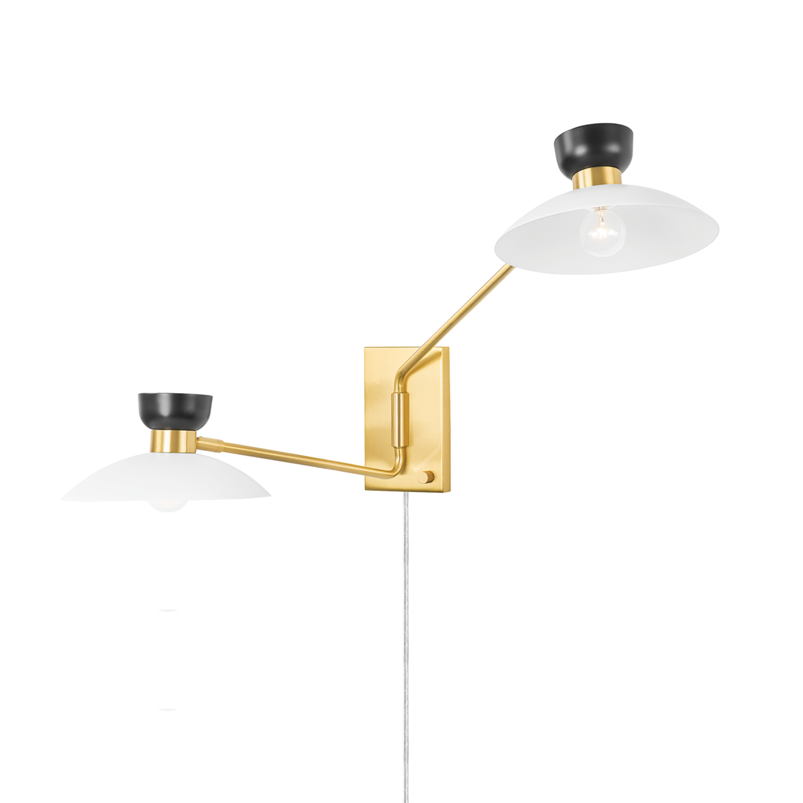 Whitley Plug-In Sconce - Aged Brass - NEW IN BOX LIGHTING - in store Hudson Valley Lighting