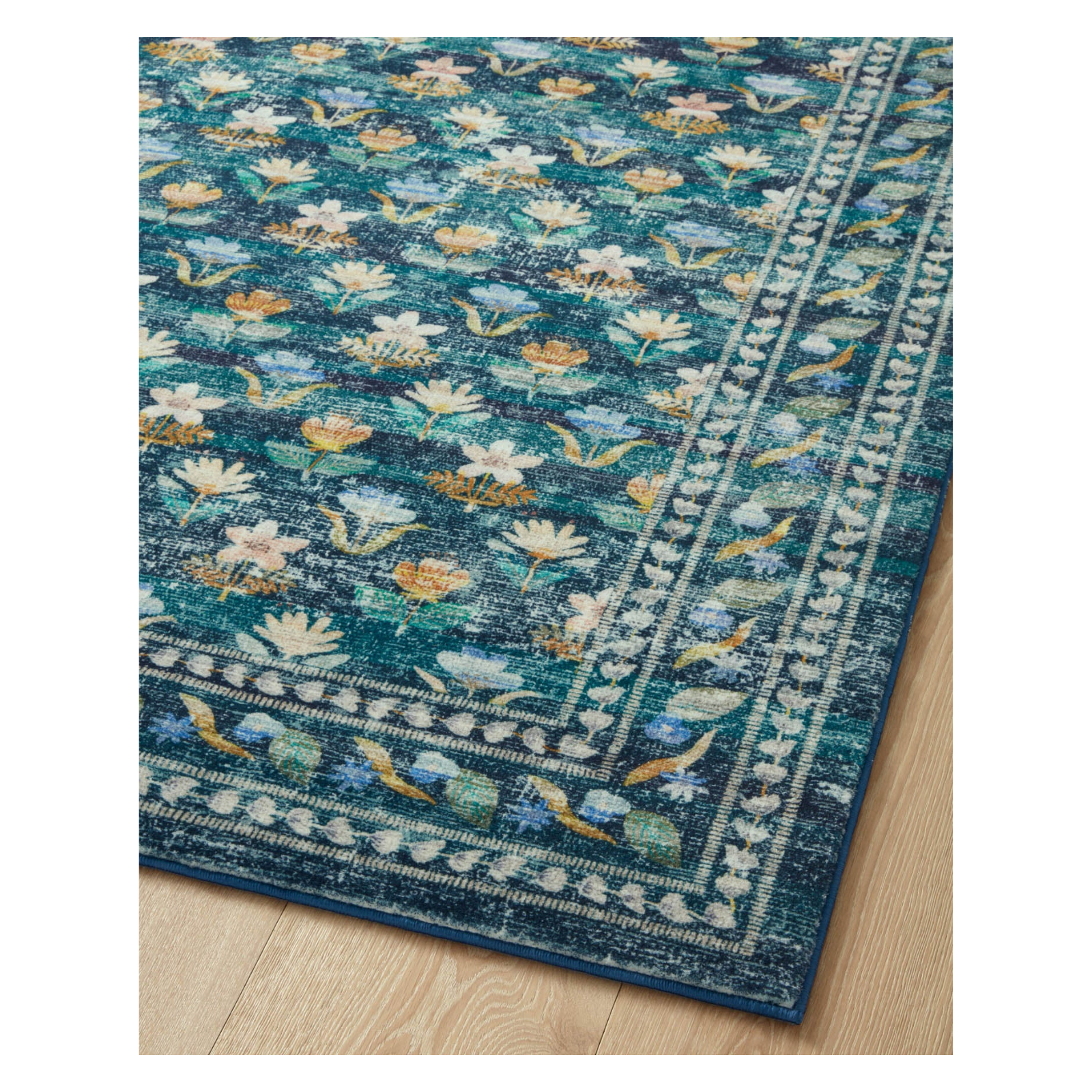Rifle Paper Co. x Loloi Courtyard Hadley Emerald Rug 3-patterned rugs Loloi