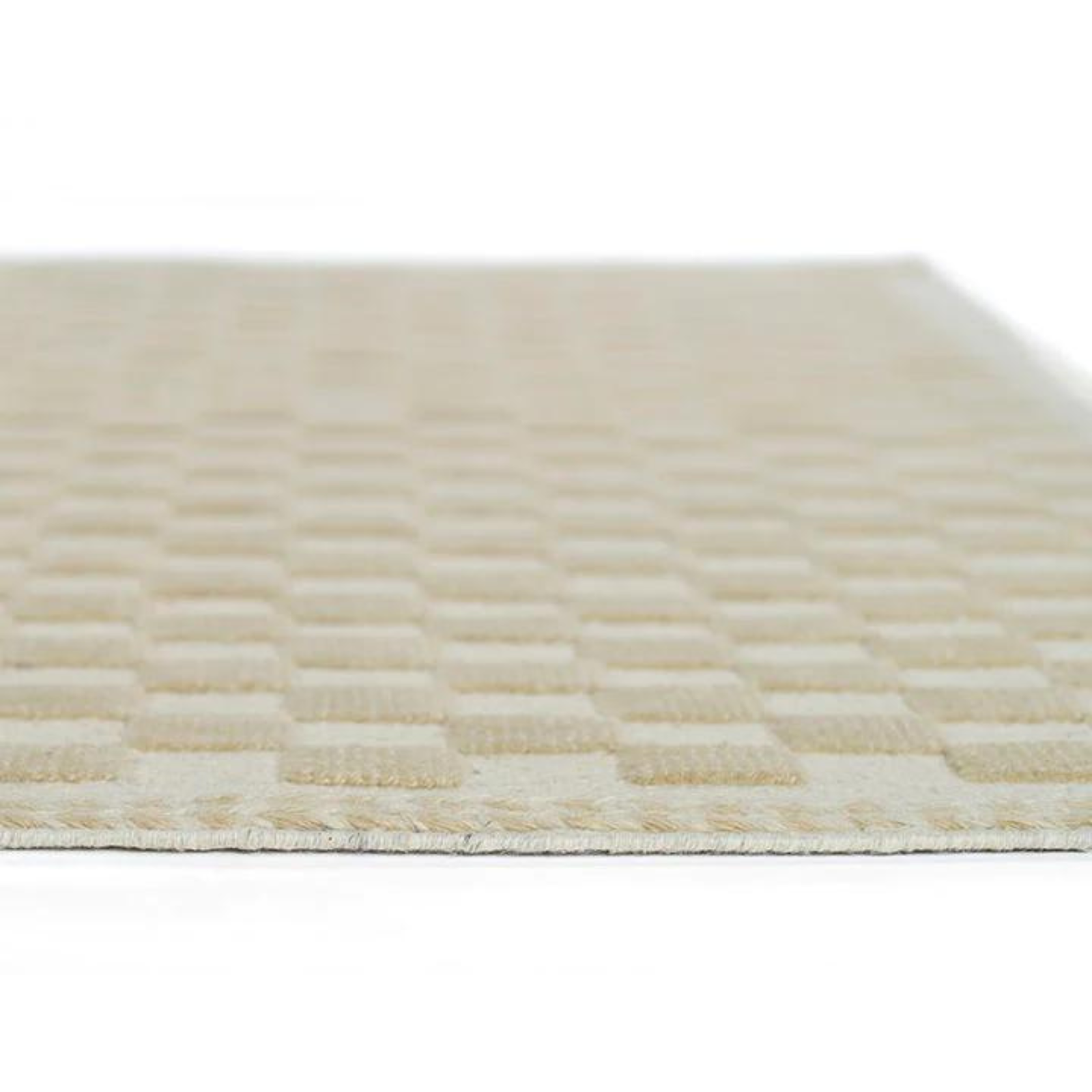 Willa Beige Checkerboard Rug 0-rugs-wool Momeni