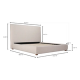 Lena Bed - Beige 13 - FURNITURE - bed Moe's Furniture