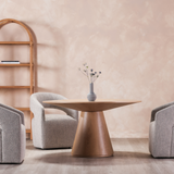 Ortega Dining Table 9 - a - FURNITURE - Dining Table - round Moe's Furniture