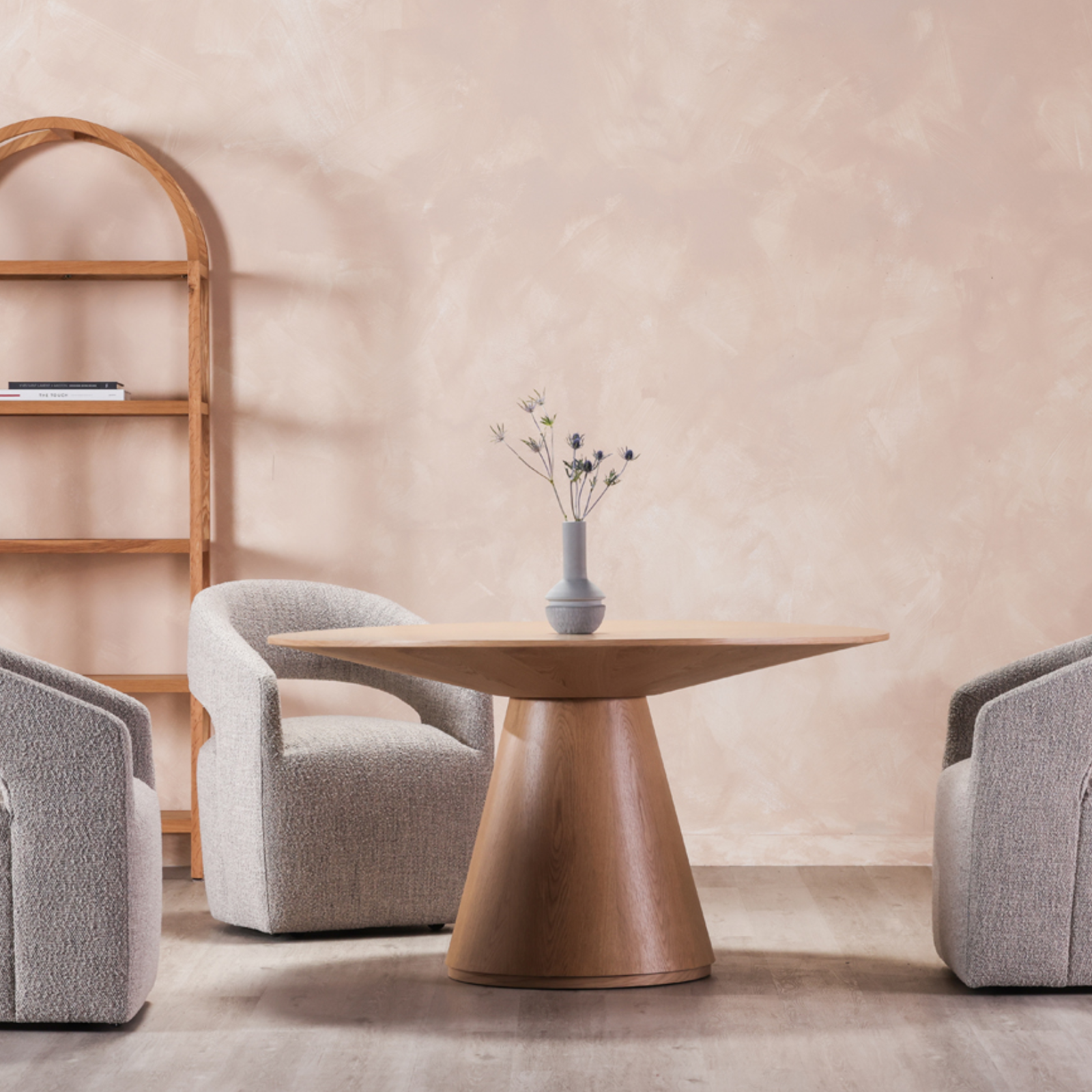 Ortega Dining Table 9 - a - FURNITURE - Dining Table - round Moe's Furniture