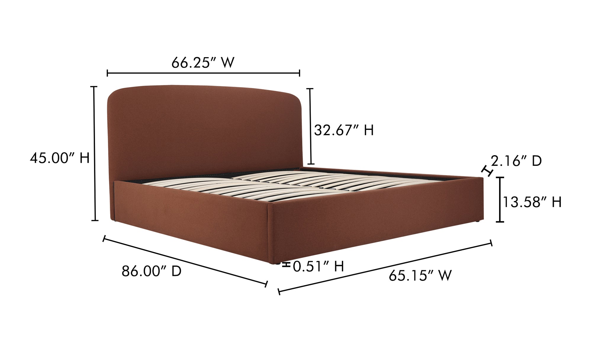 Jones Bed 13 - FURNITURE - bed Moe's Furniture