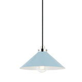Clivedon Pendant by Mark D. Sikes LIGHTING - pendant Hudson Valley Lighting Polished Nickel Blue Bird