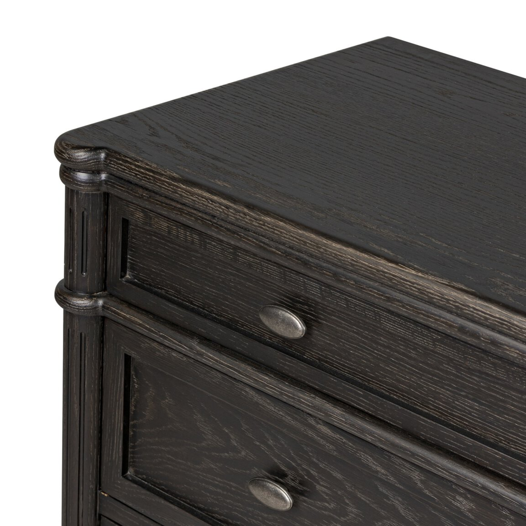 Toulouse Dresser - Distressed Black 16 - FURNITURE - dresser Four Hands