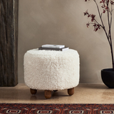 Ainsley Ottoman Round - Natural 6 - FURNITURE - ottoman Four Hands