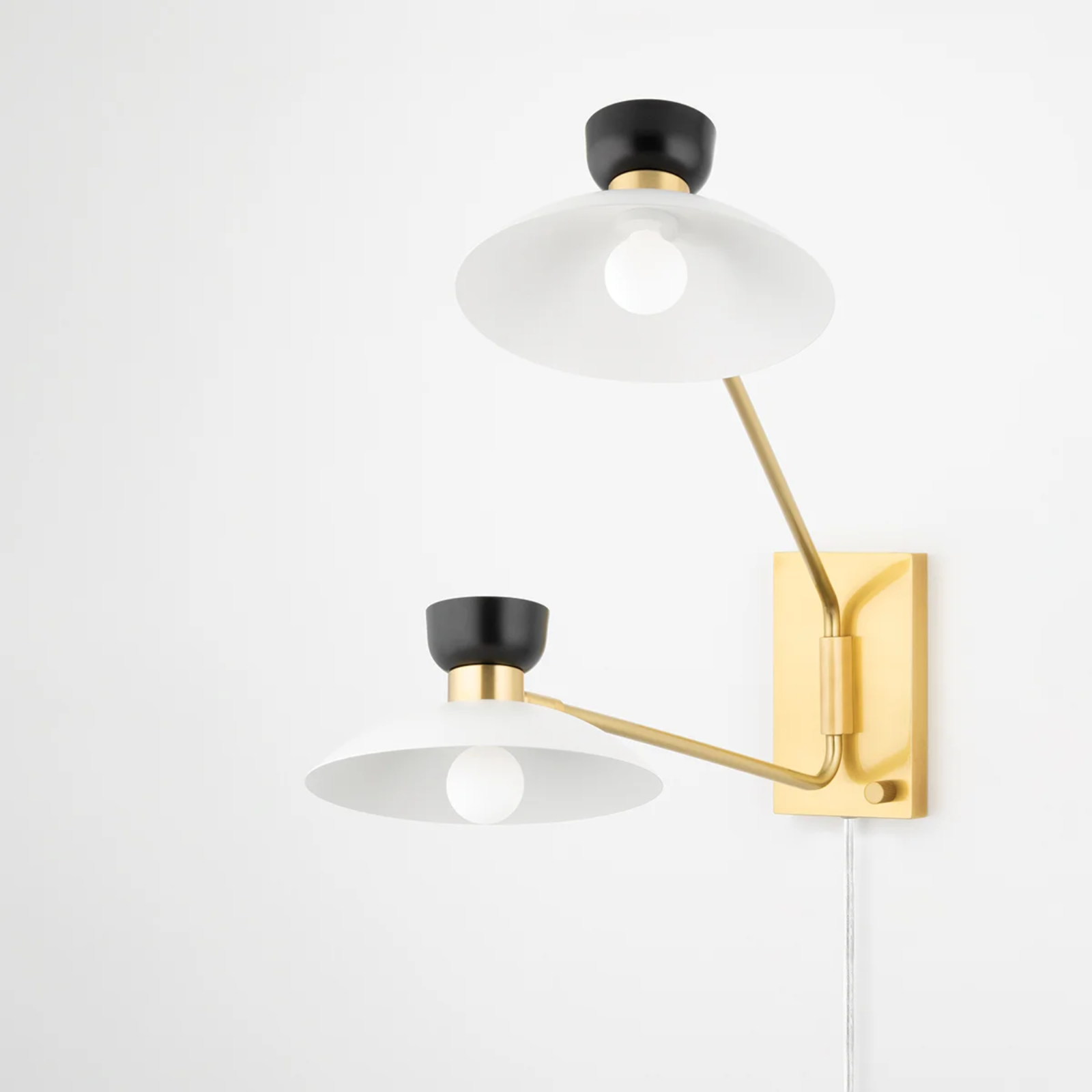 Whitley Plug-In Sconce - Aged Brass - NEW IN BOX LIGHTING - in store Hudson Valley Lighting