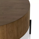 Emmanuel Drum Coffee Table 4 - b - FURNITURE - coffee table - round Four Hands