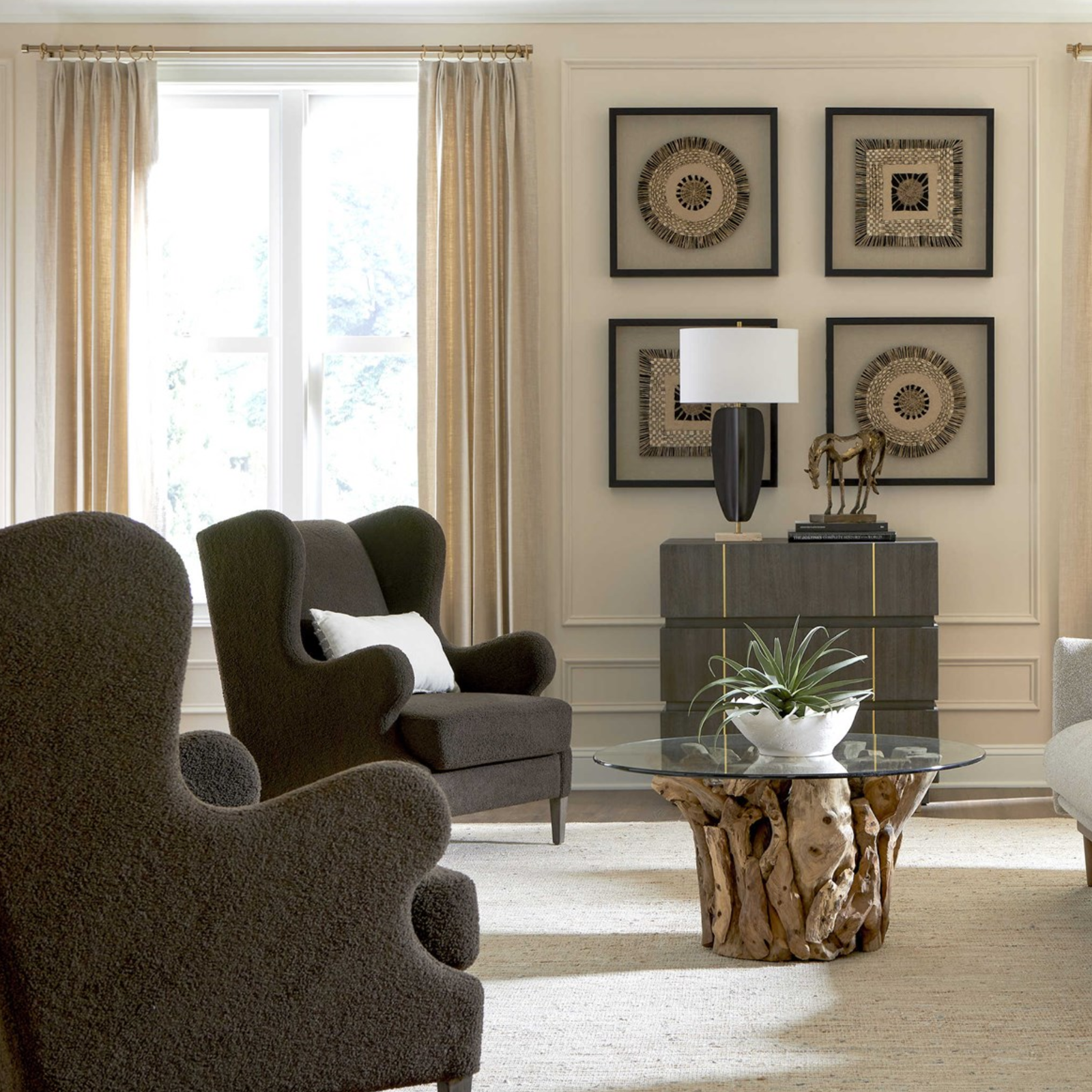 FLOOR MODEL - Sylvestor Accent Chair FURNITURE - floor model Uttermost