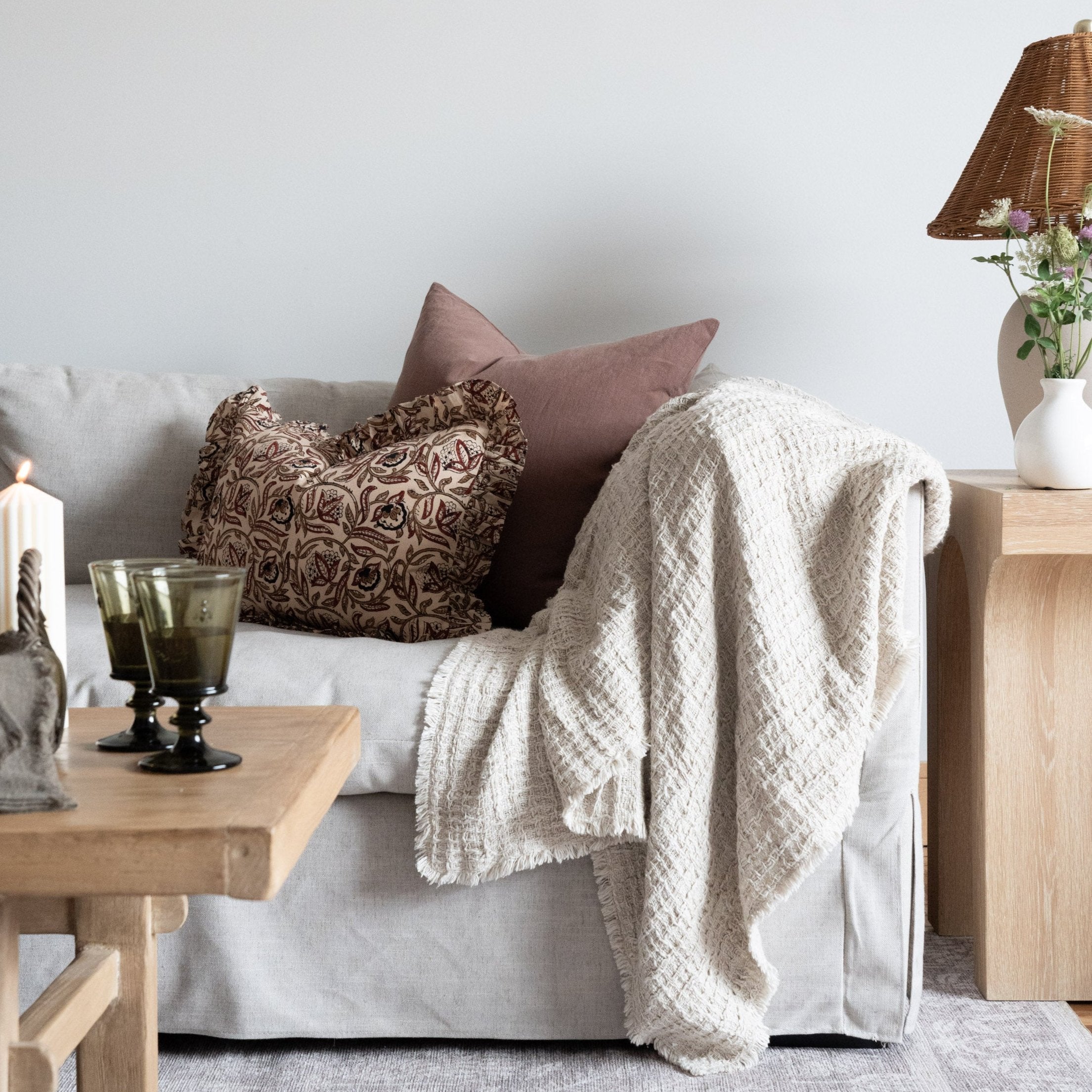 Cocoa Linen Pillow Cover 2 - PILLOWS - Linen - warm Rug & Weave Pillows