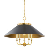 Clivedon Chandelier by Mark D. Sikes LIGHTING - chandelier Hudson Valley Lighting Aged Brass Distressed Bronze
