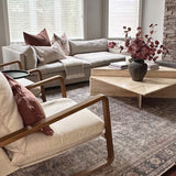 Cocoa Ruffle Pillow Cover 2 - PILLOWS - linen - warm Rug & Weave Pillows