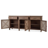Sylvie Reclaimed Teak Sideboard 7 -FURNITURE - sideboard/cabinet Bramble