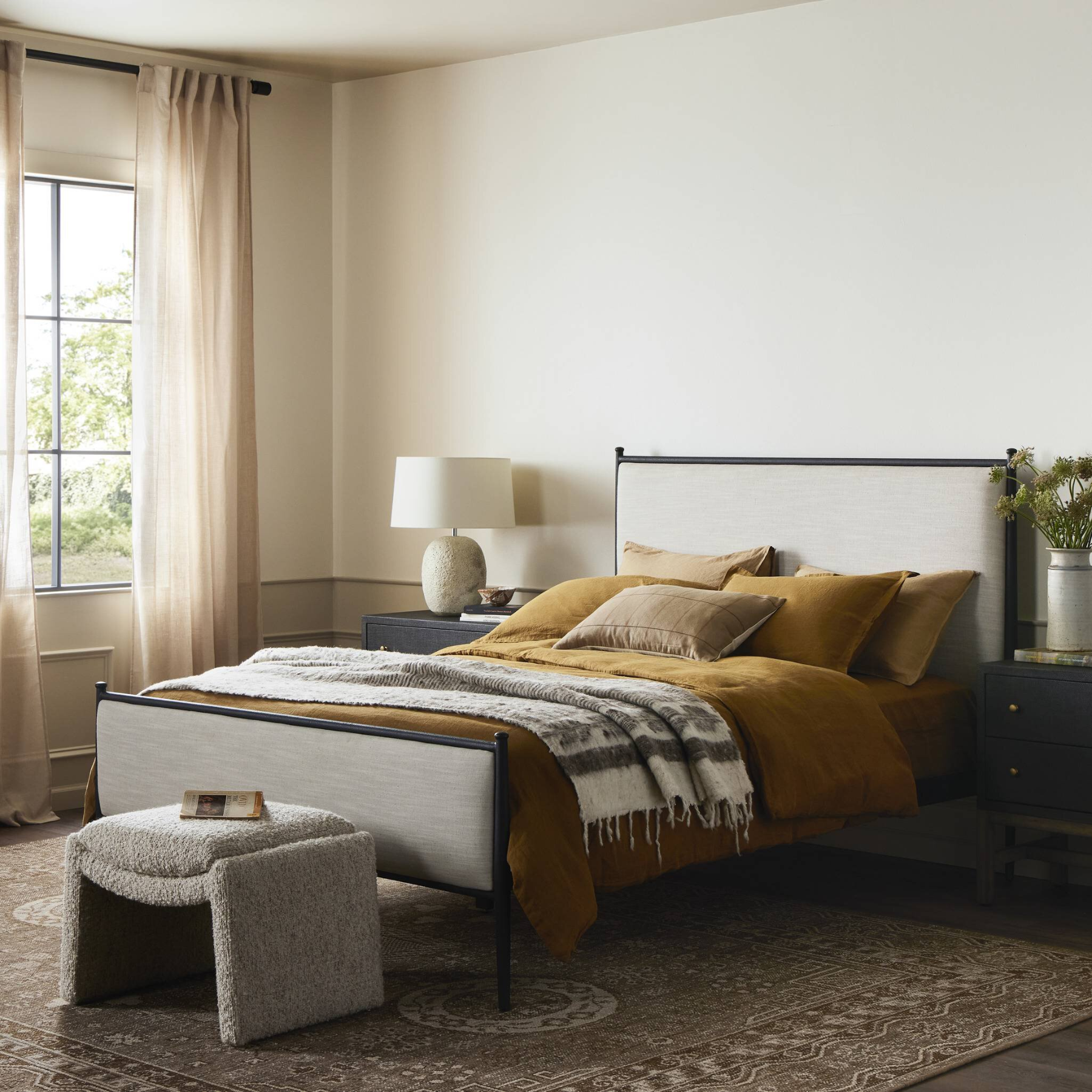 Zade Bed FURNITURE - bed Four Hands