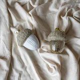 Glass Acorn Ornament CHRISTMAS 2023 Creative Co-op (DYA)