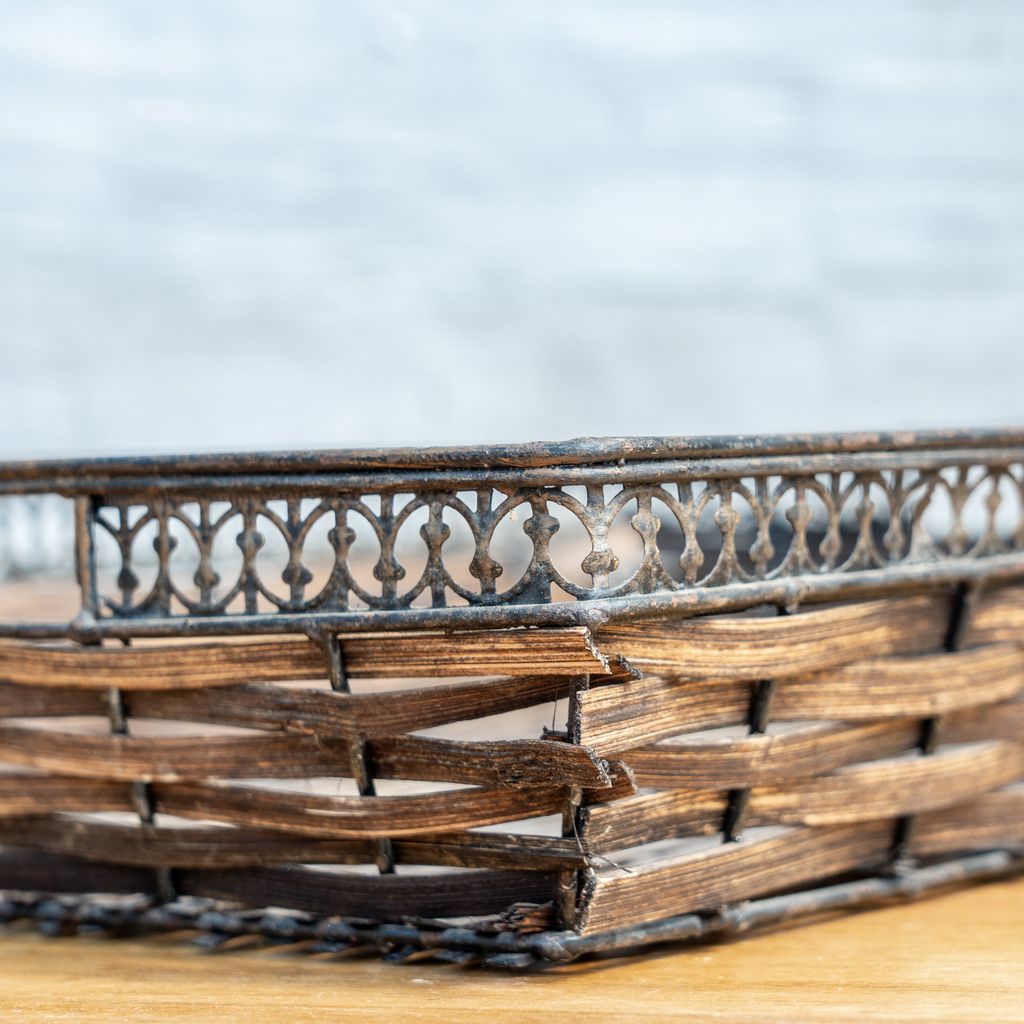 Antique Wood Basket 1-VINTAGE - basket Golden Oldies