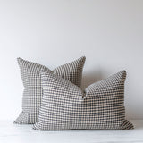 Aspen Gingham Pillow Cover 1 - PILLOWS - linen - neutral Rug & Weave Pillows