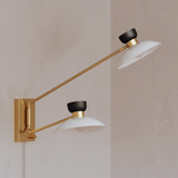 Whitley Plug-In Sconce - Aged Brass - NEW IN BOX LIGHTING - in store Hudson Valley Lighting