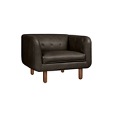 Gus* Beaconsfield Chair 1 - FURNITURE - sofa Gus Saddle Black Leather