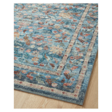 Rifle Paper Co. x Loloi Courtyard Eve Blue Rug 3-patterned rugs Loloi