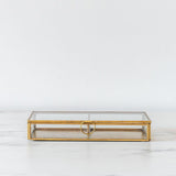 Glass & Brass Display Box decorative box Creative Co-op (DYA)