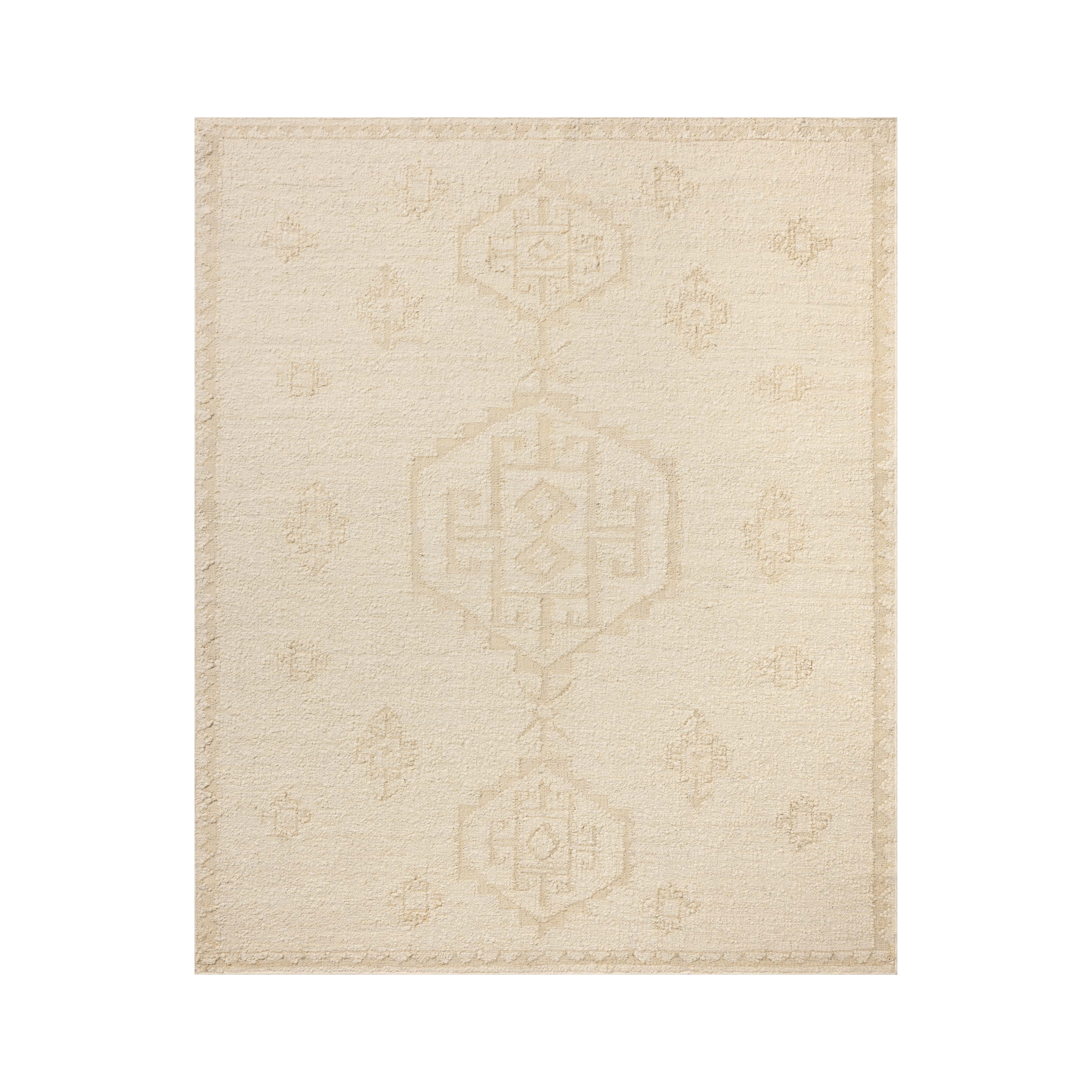 Loloi Alara Ivory / Natural Rug No.2 RUGS - wool Loloi 18" x 18"