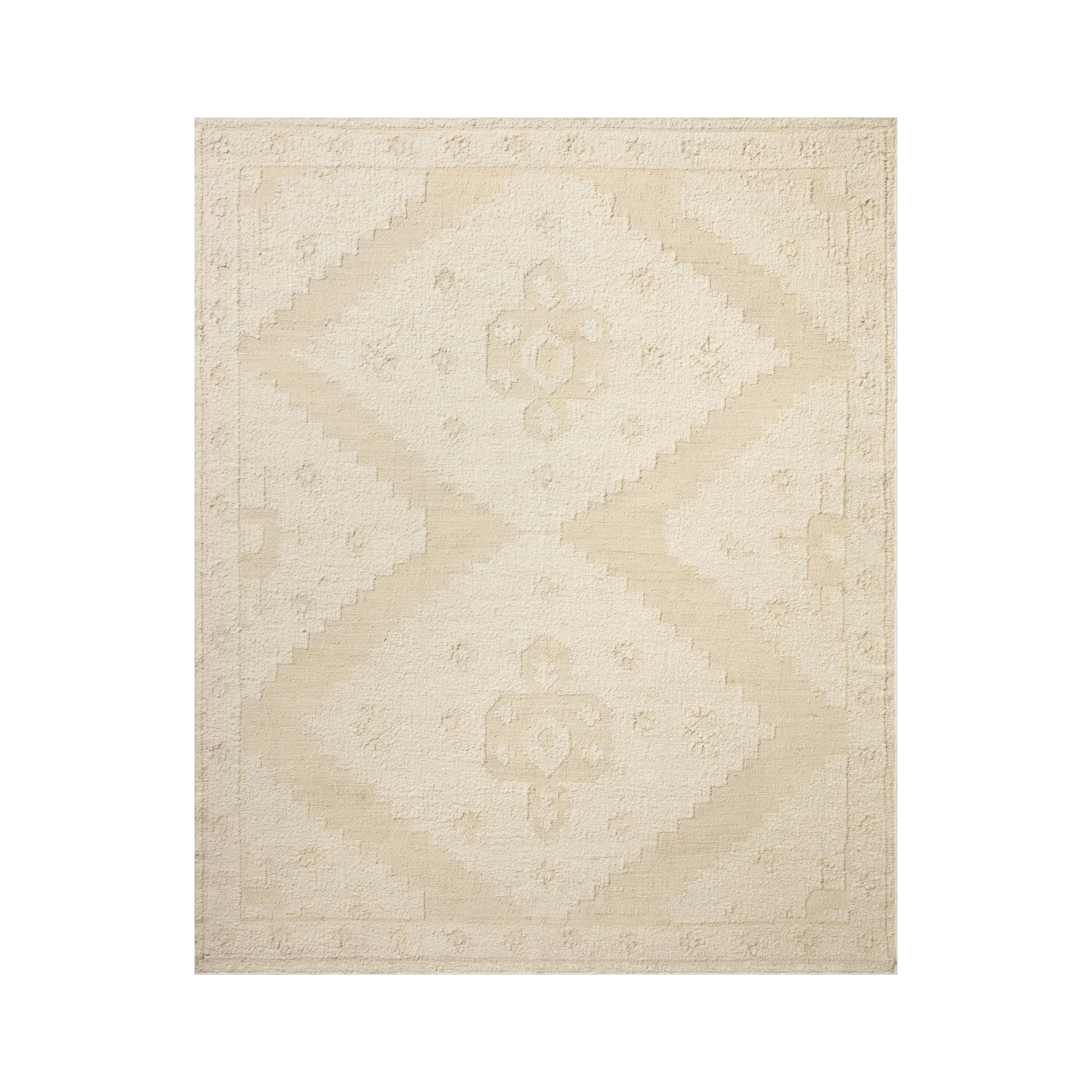 Loloi Alara Ivory / Natural Rug No.3 RUGS - wool Loloi 18" x 18"
