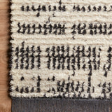 Chris Loves Julia x Loloi Alice Cream / Charcoal Etched Brick Rug RUGS - patterned Loloi