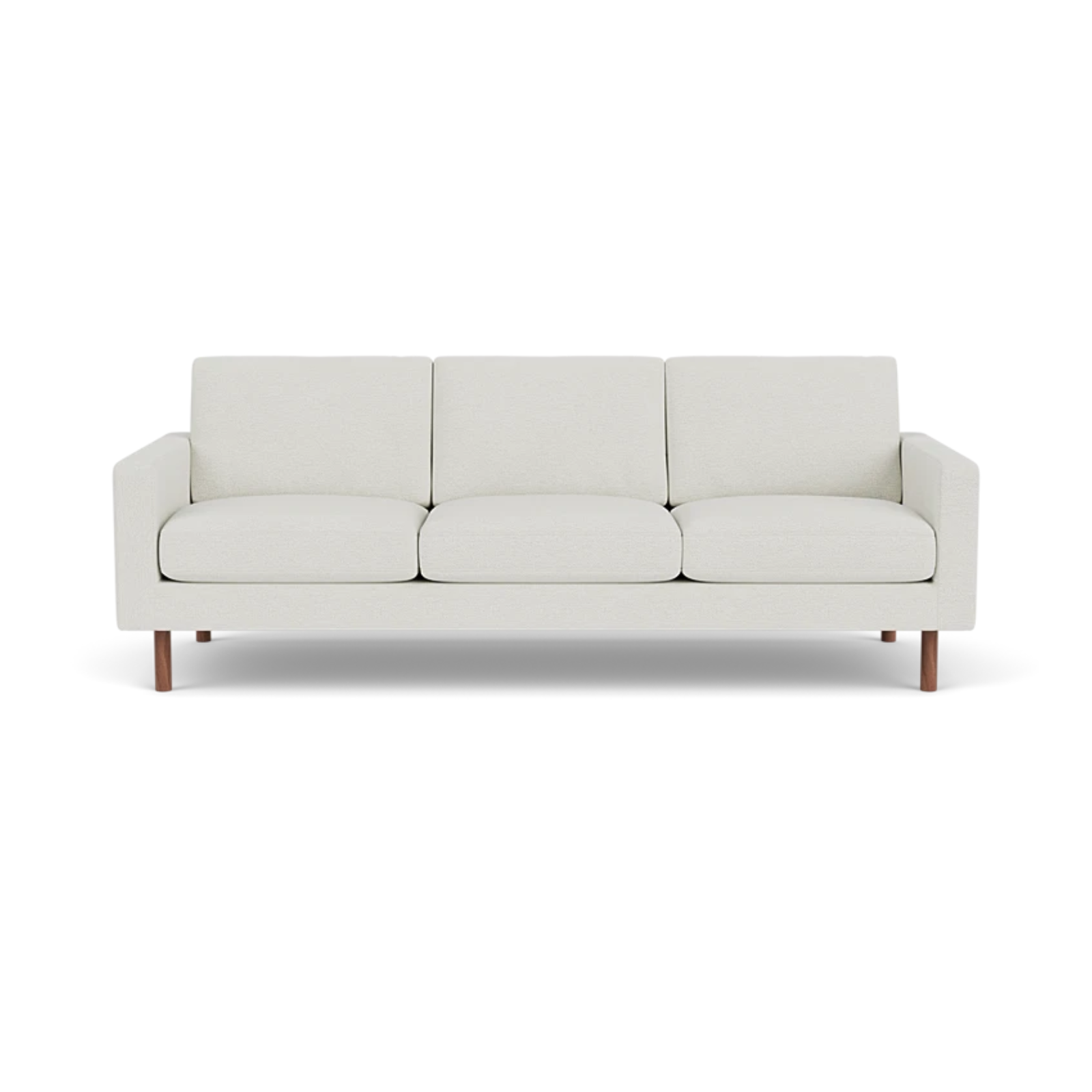 EQ3 Custom Fabric Joan 87" Sofa - Walnut Leg 1 - a - FURNITURE - Custom Sofas EQ3