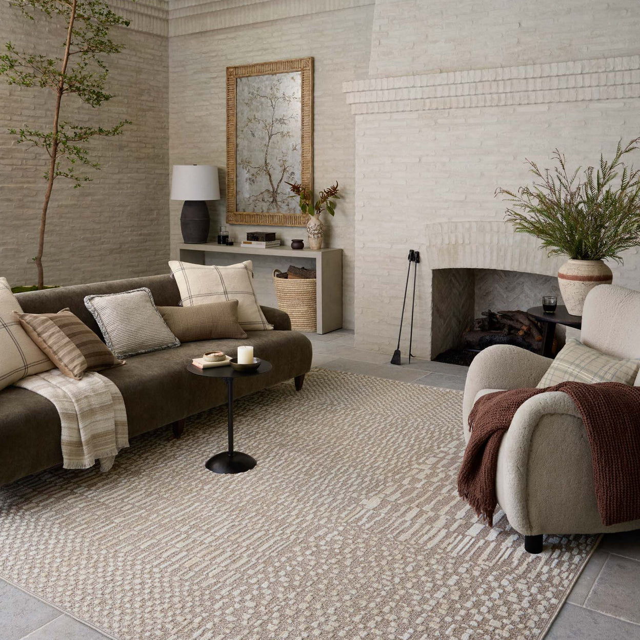 Amber Lewis x Loloi Bexley Natural / Birch Rug RUGS - synthetic Loloi