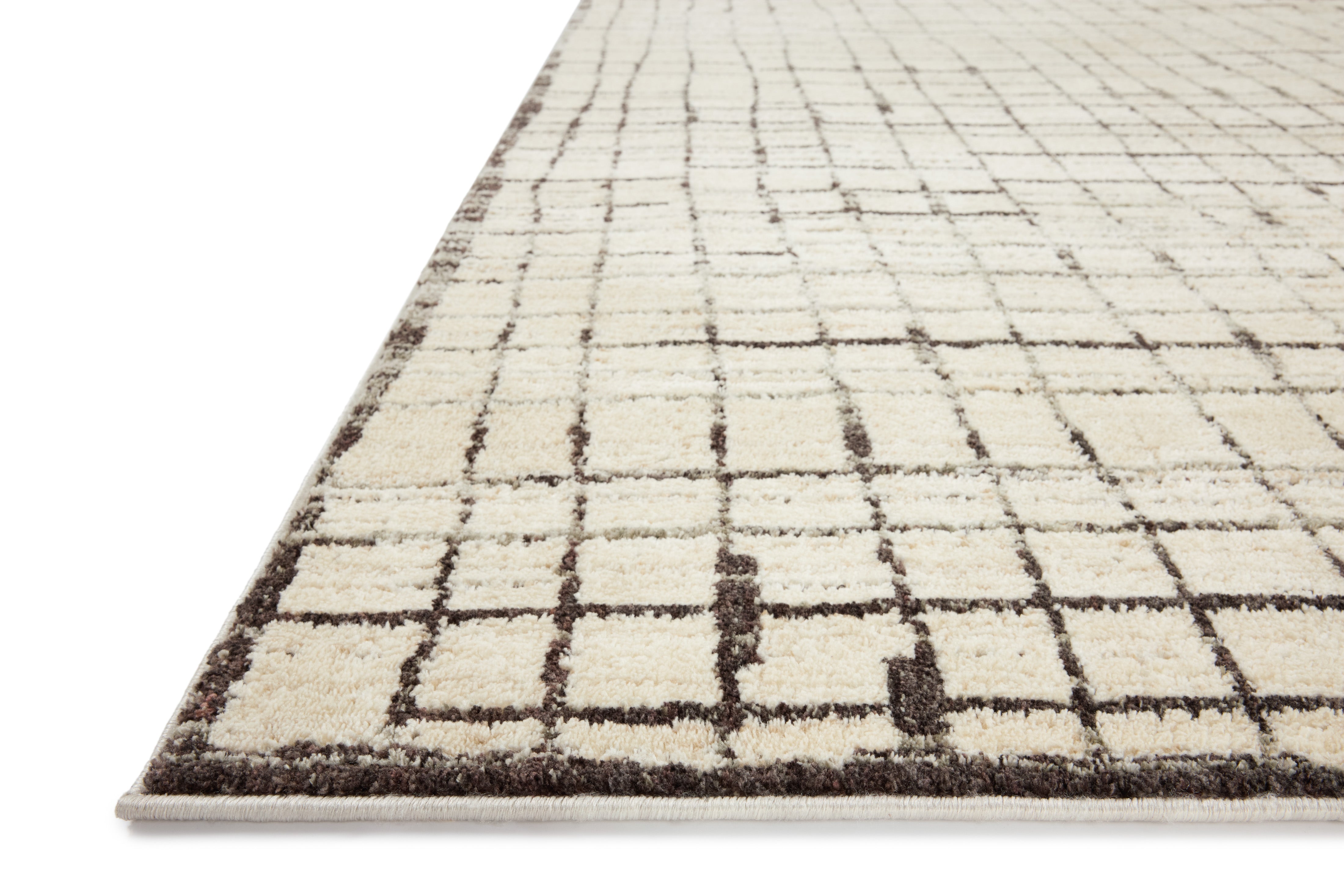 Jeremiah Brent x Loloi Bleecker Ivory / Charcoal Rug RUGS-geometric Loloi