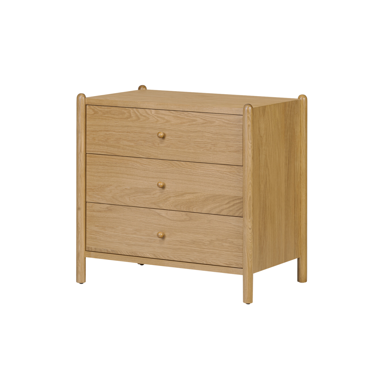 Bailey 3 Drawer Nightstand 14 - a - FURNITURE - nightstand Moe's Furniture