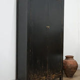 Billie Reclaimed Wood Armoire - Weathered Black 7 - FURNITURE - bookcase/cabinet Hauer Market